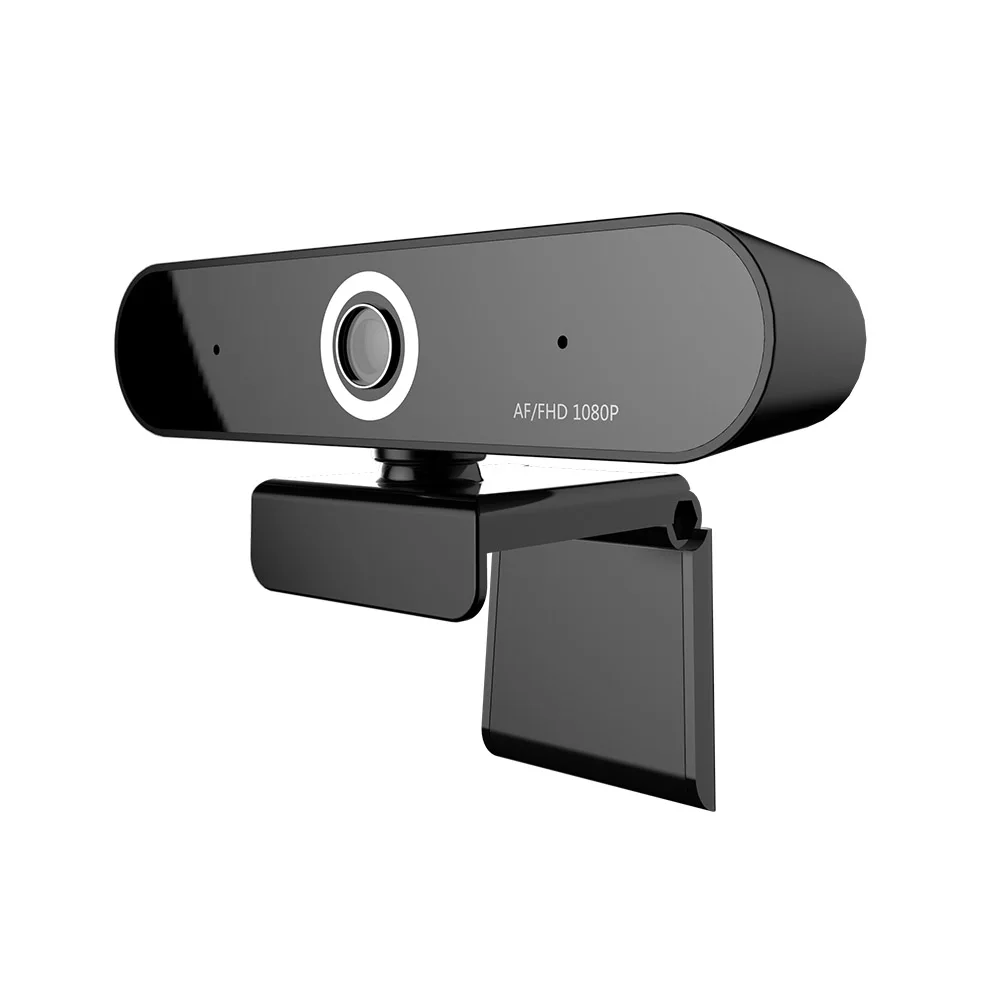 

New 1080P Two audio Auto Focus PC Computer USB Webcam for PC laptop, Black