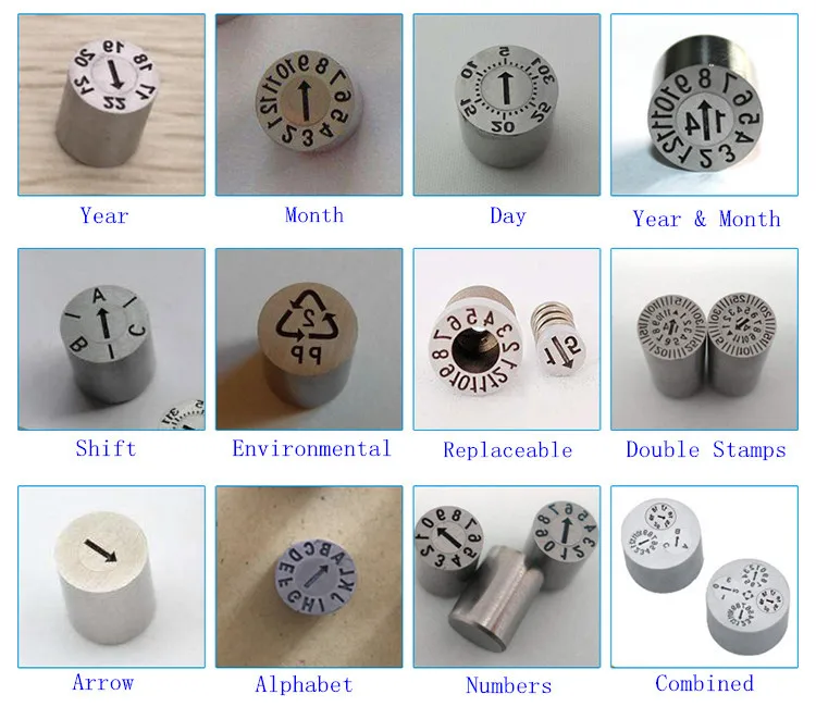 Tool Date Stamp For Molds Buy Date Stamp For Moldsdate Code Insertsmold Date Code Product On 9779