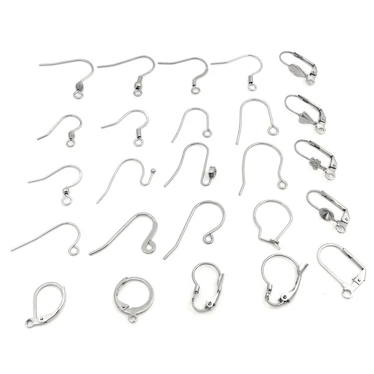 

S1095 Surgical Stainless Steel Flat French Fish Earring Hook Earring Ear Wire Earwires