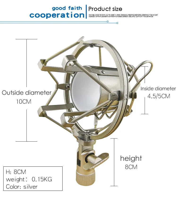 Shock Proof Factory Microphone Plastic Shock Proof Stand Wholesale