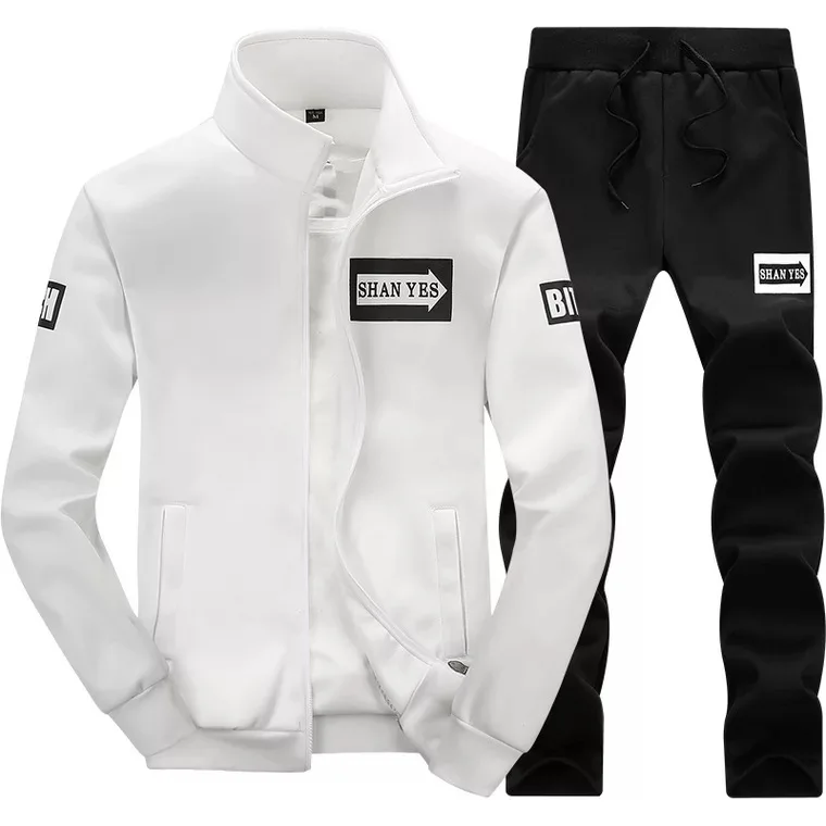 fashion sportswear fitness leisure sport suit for jogging sweatshirt for men with zipper