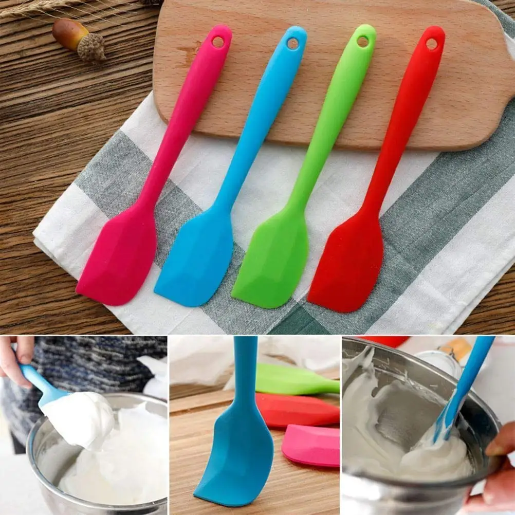 Mini high temperature durable heat resistant premium spoon scraper silicone spatulas set