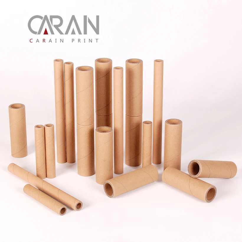 
Custom size thermal paper pack brown kraft paper 3mm thick industrial tube 
