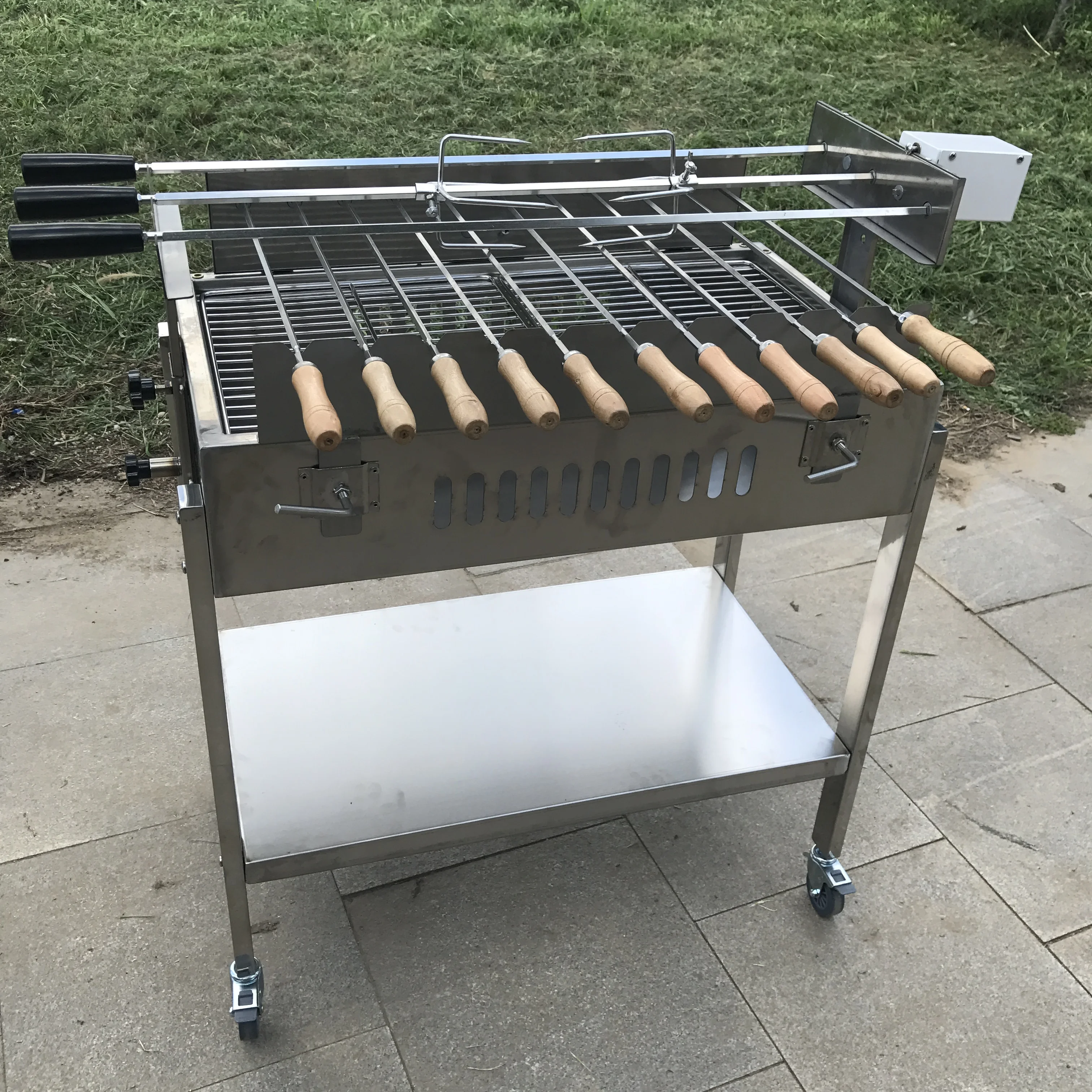 Brazil Rotating Grill Stainless Cyprus Rotisserie Bbq Rotating Grill