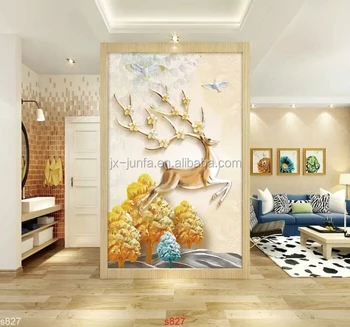 Wall Covering Material Fabric Decorative Wall Painting 3d Wall Cloth View Wall Painting Junfa Product Details From Jiaxing Junfa Jet Weaving Co