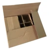 24 pack brown wine shipping box packaging with block