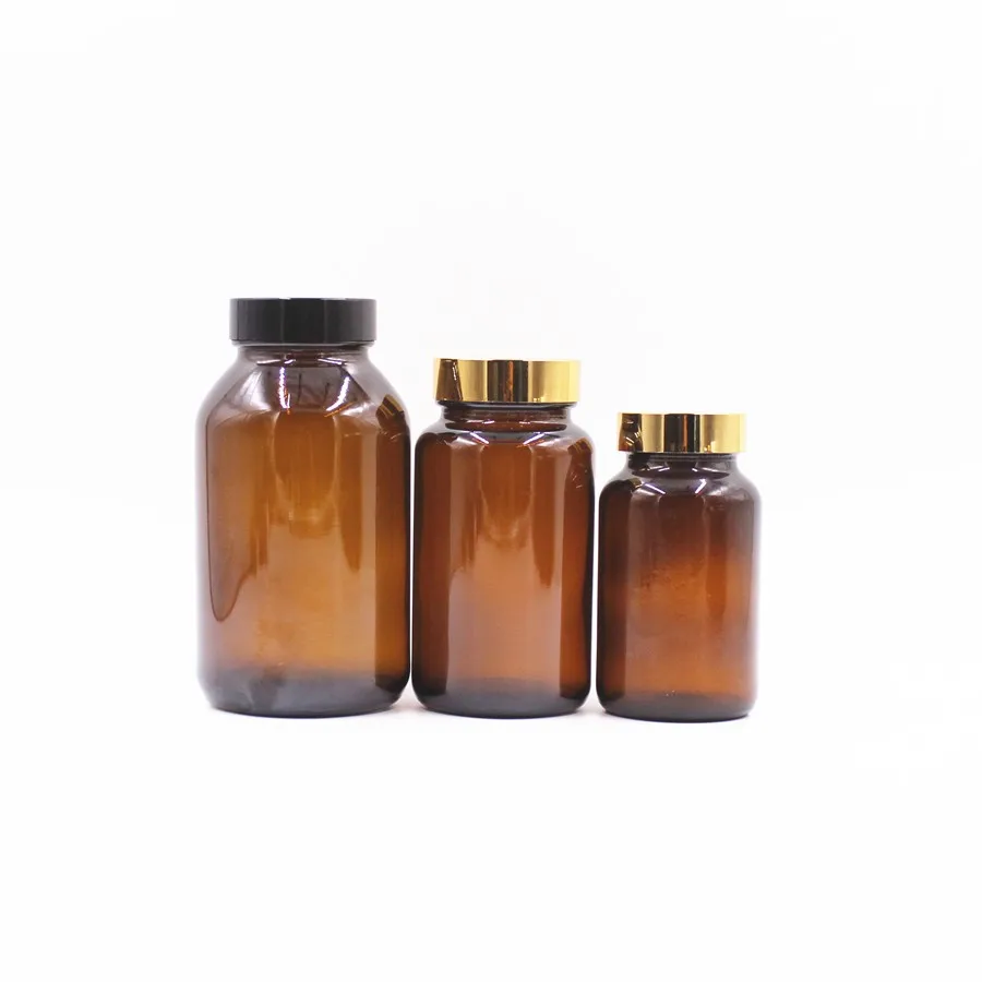 whole sale 250cc  amber tablet bottles