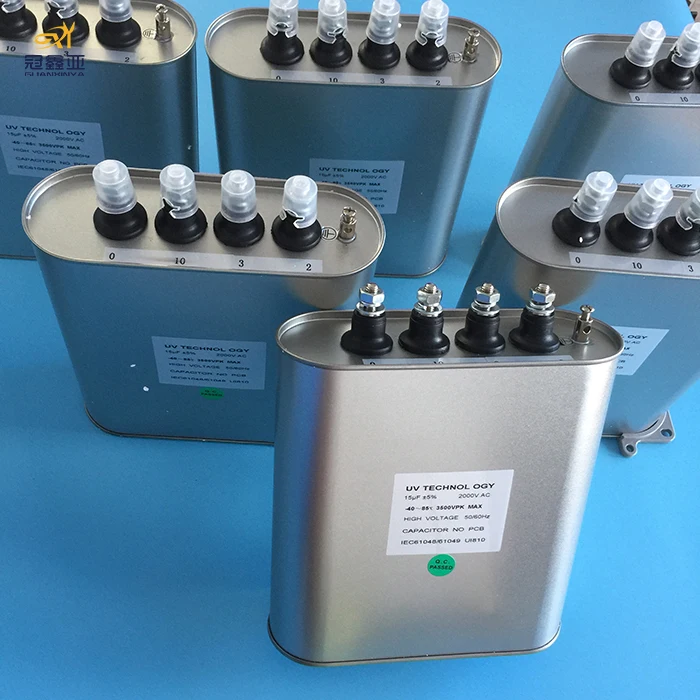 UV lamp capacitor 15UF 2000V for 5KW UV lamp