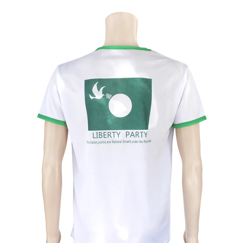 
cheap white plain 100% polyester t shirt for election 