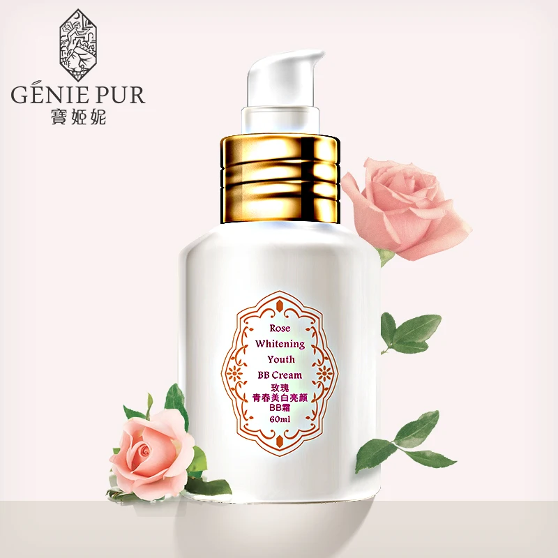 
Free Shipping Rose Rejuvenating & Beautifying BB Cream 60ml Best Concealer Makeup Skin Care Cosmetics 