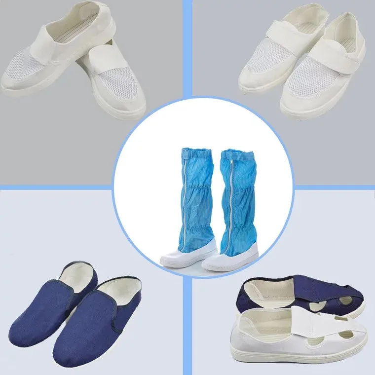 Spu Outsole Esd Antislip Slipper Shoe Covers Steel Toe Cap Shoes For