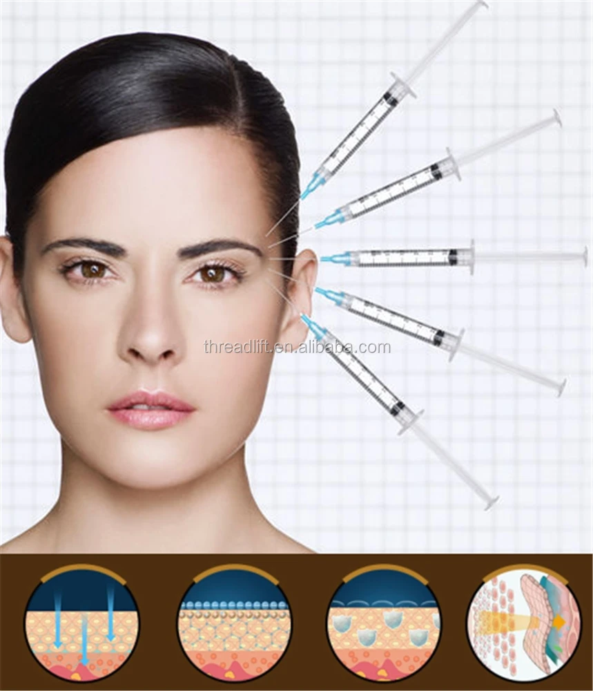 

Hyaluronic Acid Korea Fillers 2ml Derm for Face Injection, N/a