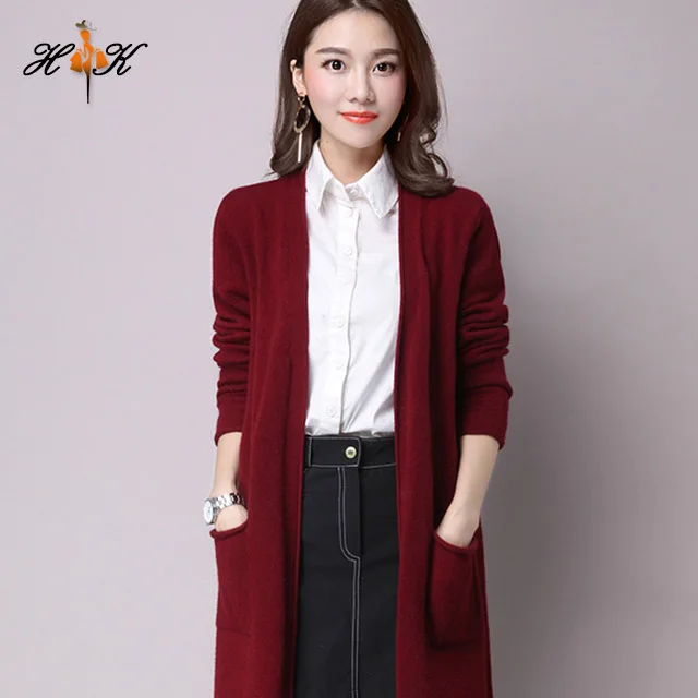 

Hot Selling New Style Long Cashmere Women Cardigan Sweaters, Requirement