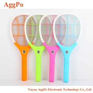 Image of Rechargeable electric fly mosquito swatter with LED lights, three layers of super large network Mosquito Killer Bat