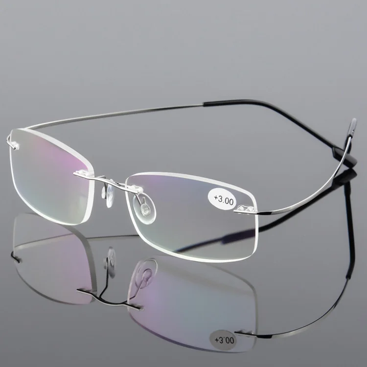 

Super Light Rimless optimum optic metal reading glasses