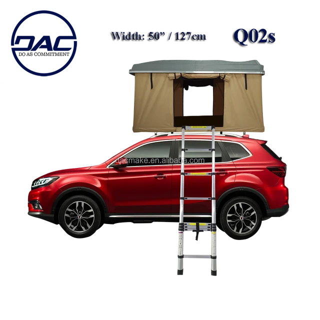 slim shape breathable canvas waterproof roof tent for outdoors