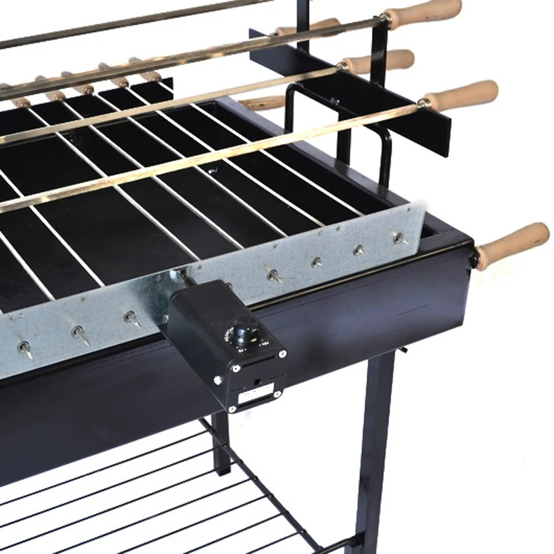 Cyprus Motorised Rotisserie Charcoal Bbq Grill Automatically Roasting
