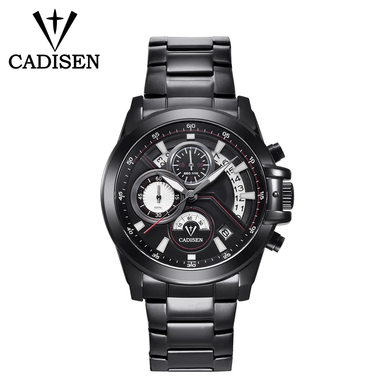 

CADISEN Watch Top 10 Brands 9016G Fashion Waterproof High Quality Quartz Watch for Mens Military Watches Relogio, 4 colors