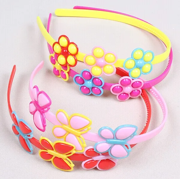 Baby Headband Candy Color Children Head Hoop Kids Princess Plastic