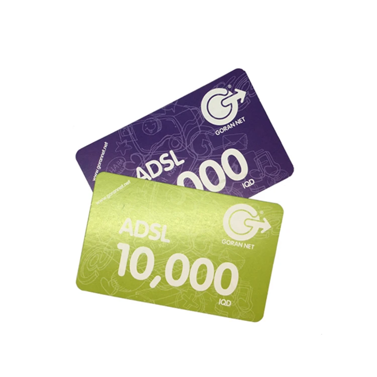 
Factory custom card size 4g virtual scratch off code recharge dollar prepaid charger calling card phone mobile 