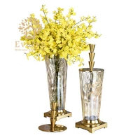 

New classical home decorative tabletop flower arrangement glass vase