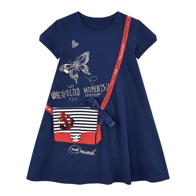 

Baby Girls Dresses Summer Cartoon Fashion Cotton Short Sleeve Kids Dress