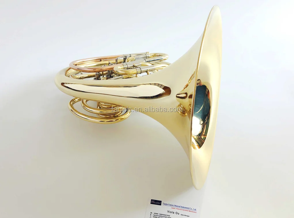 Brass Wind Instrument 4-Key Bb / F Double French Horn