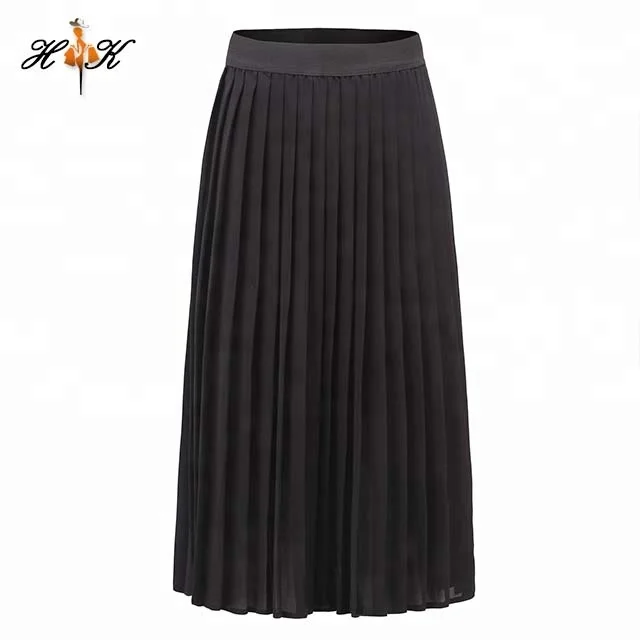 

Latest ladies summer chiffon pleated long maxi skirts, Requirement