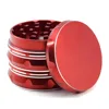 Wholesale New Arrival 2.5" Fast Locked 4 Part 3 Layers Inner Screen Aluminum Alloy Sharp Concave Side Herb Grinder