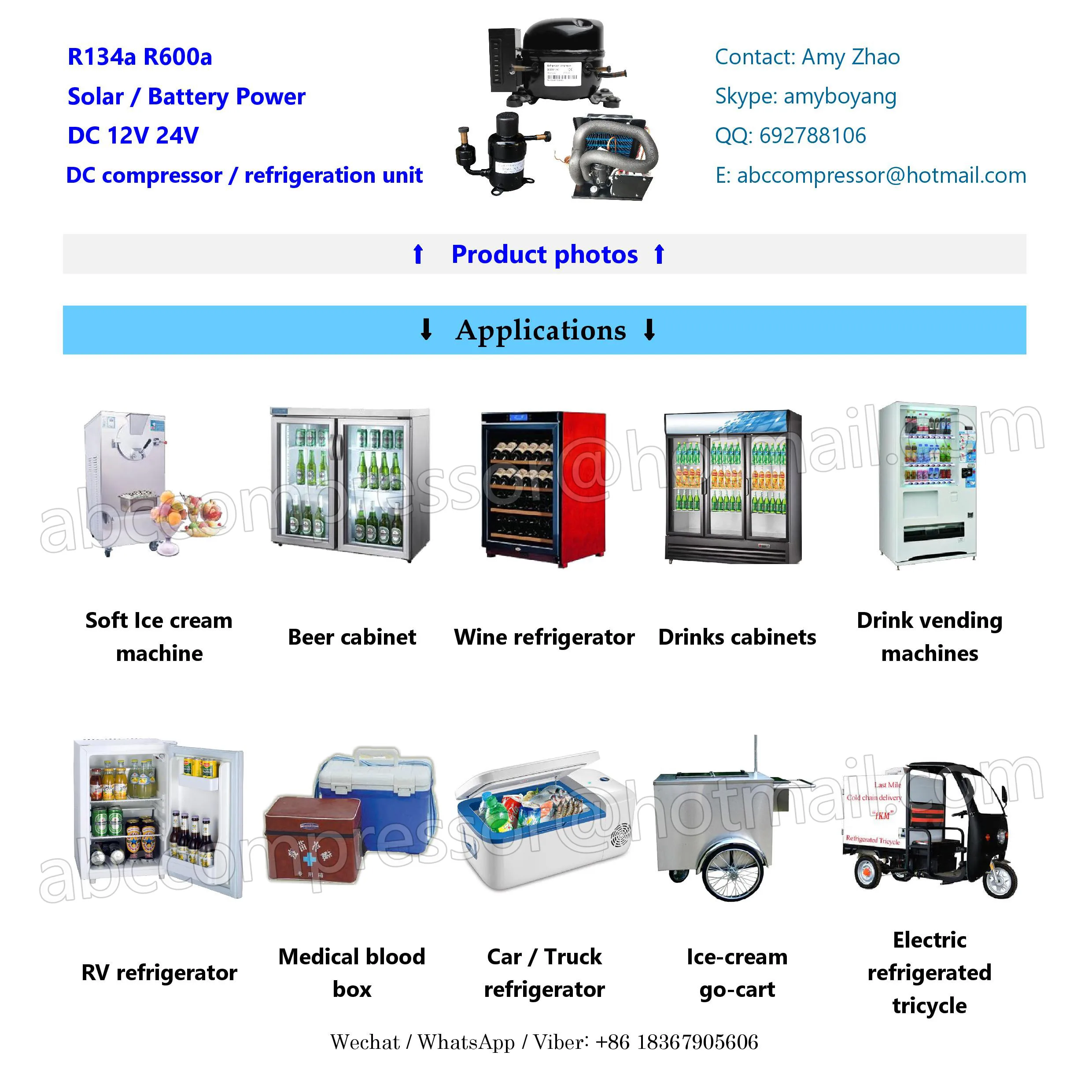 DC refrigerator compressor