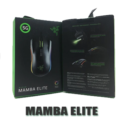 

Original Razer Mamba Elite Wired Gaming Mouse 5G Advanced Optical Sensor 16000 DPI RGB Backlight Gamer PC For Laptop Computer