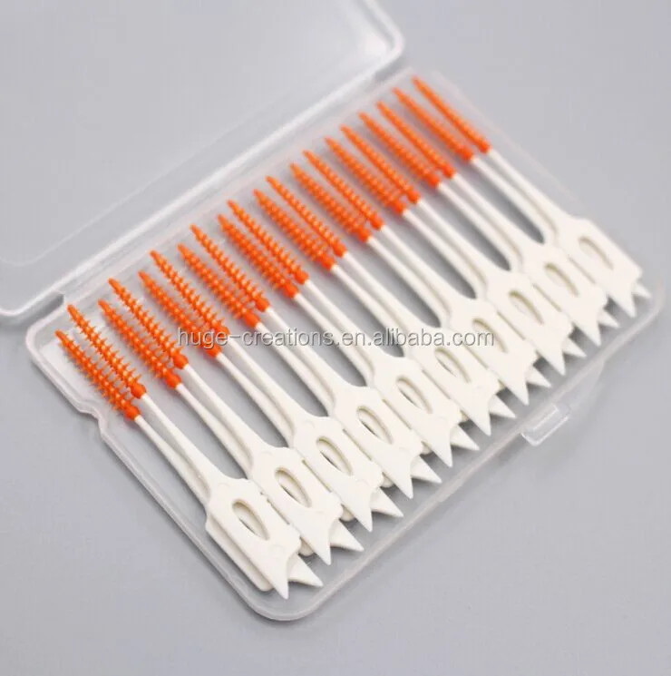 High Quality Dental Flosser Silicone Toothpicks With Soft Bristle Soft