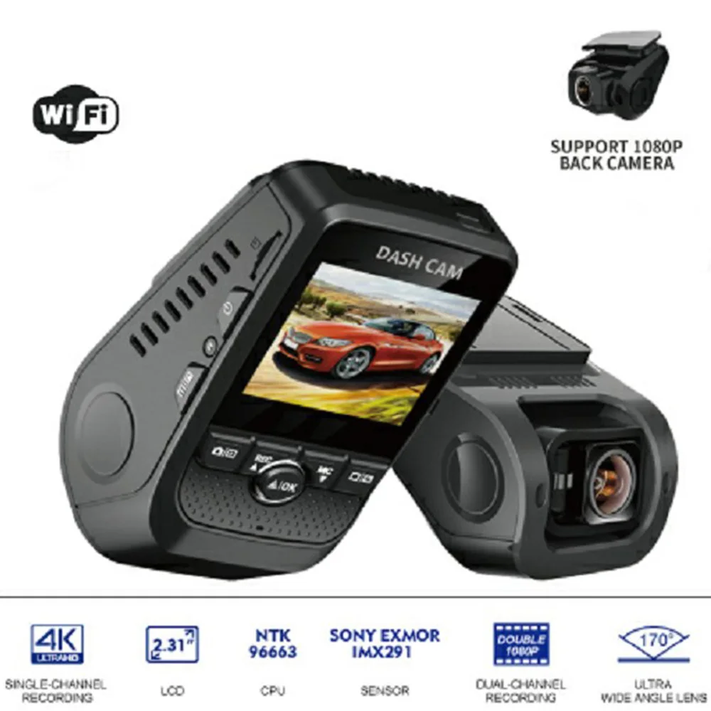 2018 New High Quality Novatek Nt96655 Manual Car Camera Hd Dvr Wifi