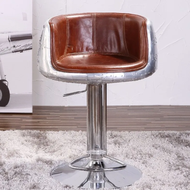 Bespoke Aviation Real Leather Bar Chair Use In Club Counter Buy Real
