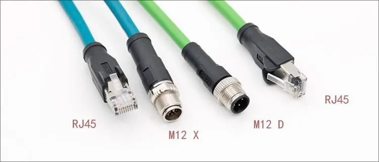 M12 Male To Rj45 X Code Ethernet Adapter Cable Connector 8pin - Buy M12