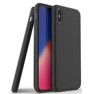 Black Soft Silicone TPU Phone Case For iphone Case Tpu Mobile Back Cover For Iphone X XS Max TPU Case