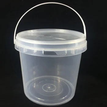 Plastic Buckets Tubs Containers 2l With Lids Food Grade Clear - Buy ...