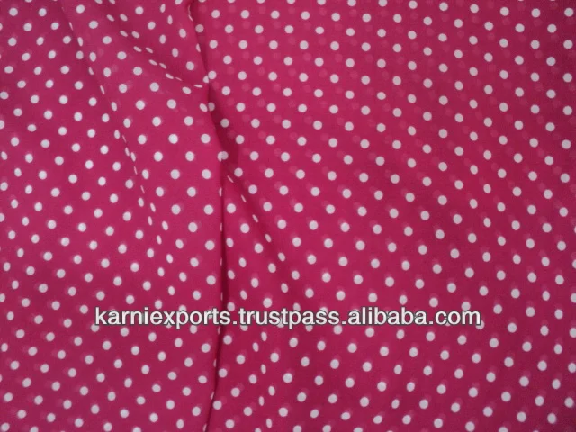 polka dot georgette fabric