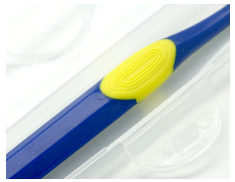 Premium Travel Manual Toothbrush with Rectangular Brush Head with Ultra Soft Bristles toothbrush case