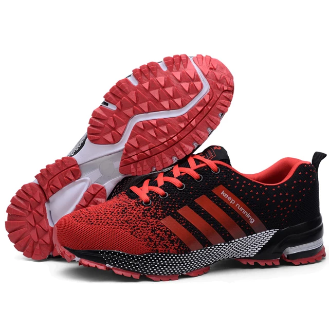 

Unisex Keep Running Sport Shoes Mens Women Mesh Upper High Quality Fashion Sneakers Anti slip Outsole Shoes Athletic Sport Shoe