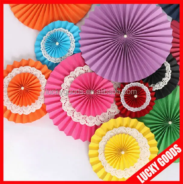 Elegant Party Or Wedding Backdrop Diy Paper Wheel Fan Buy Paper