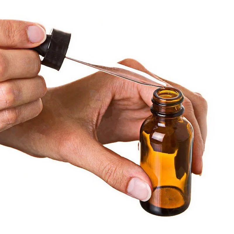 Download New Empty 60ml Amber Glass Dropper Bottles W/ Glass Eye Dropper Pipette For Essential Oils ...