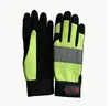 Low price Hi VIZ Utility working Gloves high visibility safety gloves for light work