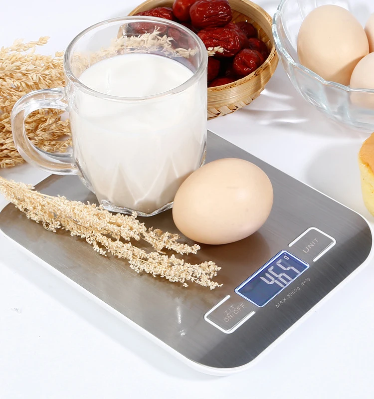 Stainless steel 5kg electronic smart digital kitchen scale wholesale      