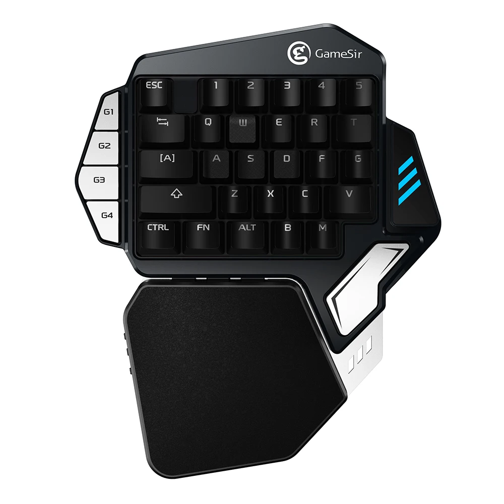 

GameSir Z1 One-handed Mechanical Keyboard Kailh Blue Switches Gaming Keypad for Android/PC, Black