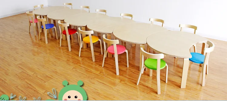 Nuevo diseño moderno mobiliario escolar kindergarten escritorios y
