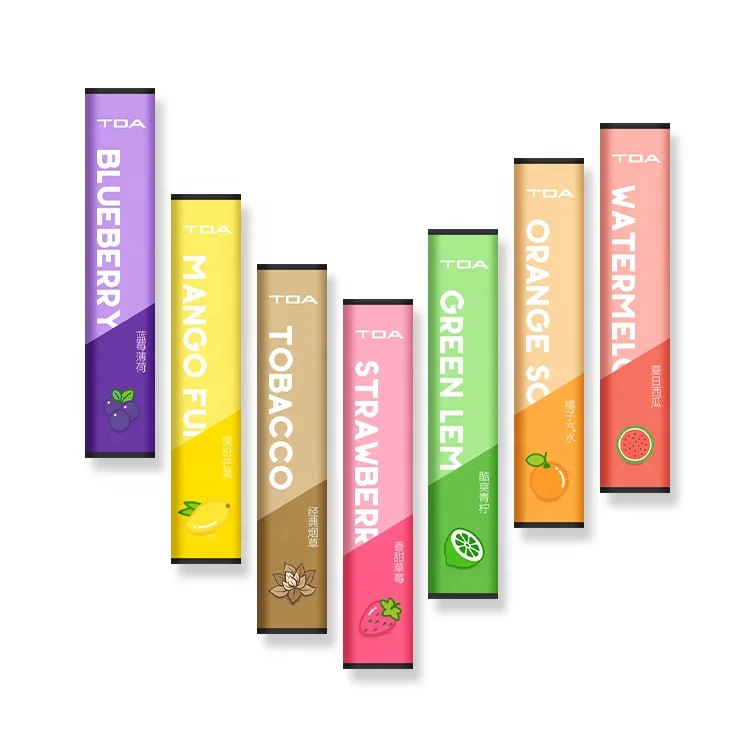 

Factory wholesale custom flavors electronic cigarette disposable pod vape pen pods, Purple;pink;green;yellow;blue