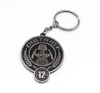 Wholesale custom logo 2D metal embossed engraved keychain