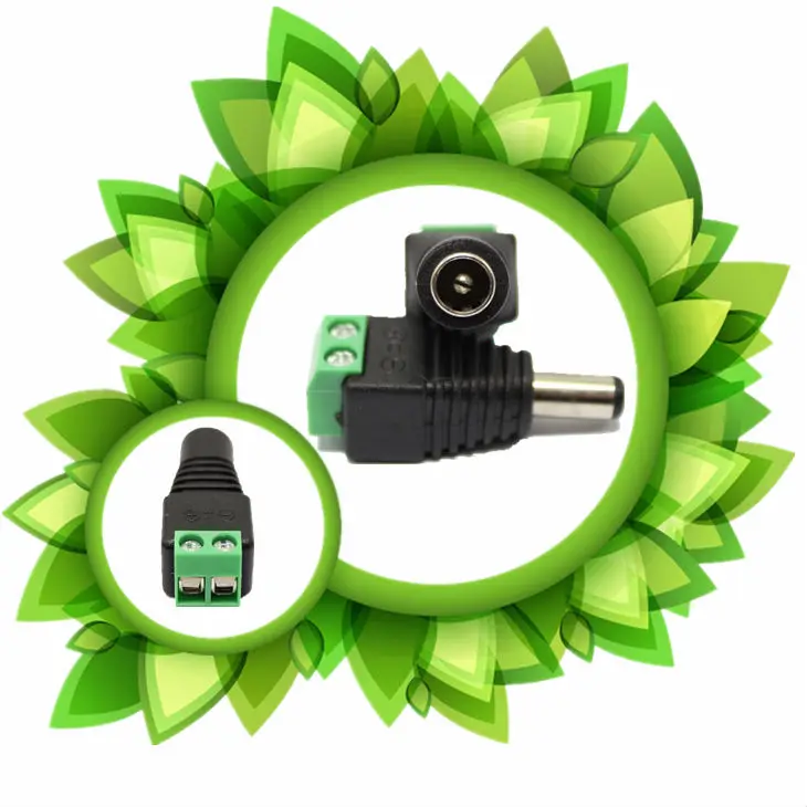 Dc 2.1mm Green Plug Terminal Dc Socket Power Adapter 2.1*5.5mm Dc
