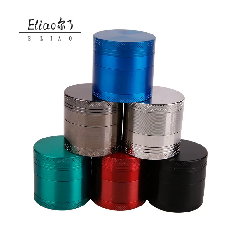 

YiWu Erliao New 4 Layers  Customized Logo Grinder Hot Selling Herb Grinders